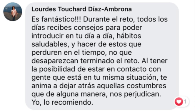opinion retos saludables con Silvia Quílez